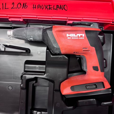 Hilti SD 5000-A22 gipsdrill med SMD 57 skrueforsats 🔩