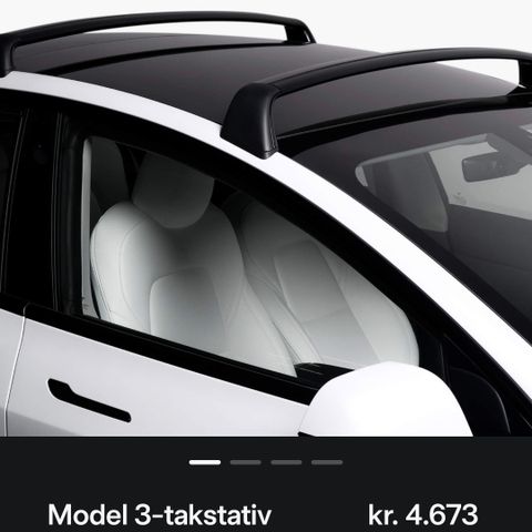 Takstativsystem til tesla model 3