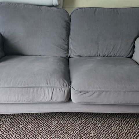 Stocksund sofa i grå velour