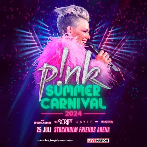 Pink P!nk Golden circle billetter 25 juli i Stockholm