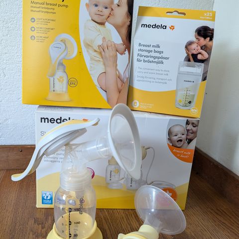 Medela Harmony brystpumpe med oppbevaringsposer