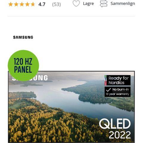 Samsung 55" Q83B 120hz Gaming TV