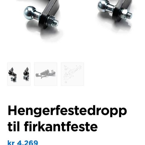 Hengerfeste dropp 100 mm for firkantfeste 2» Artic Truck