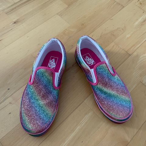 Vans glittersko str 34