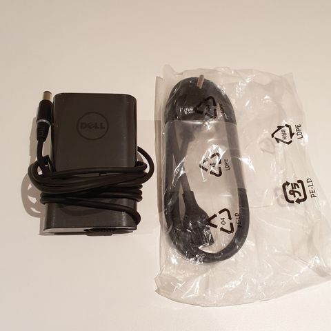 Dell laptop-lader 65W - Ny i plast