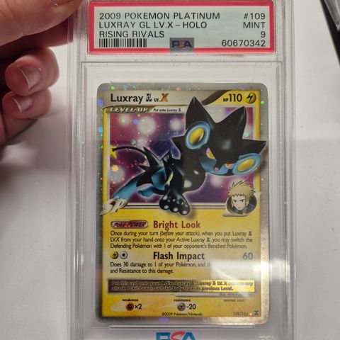 Luxray Lv.X 109/111 PSA 9