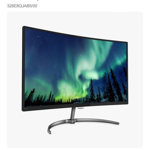 Philips Curved Screen 31,5 tommer | perfekt til hjemmekontor