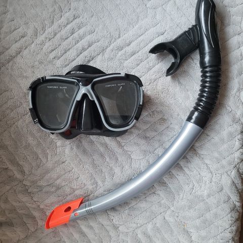 Dykkemaske og snorkel