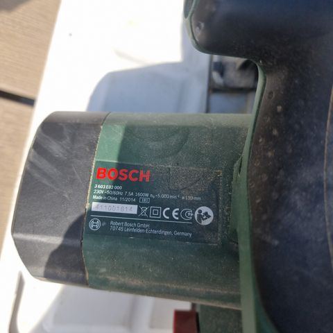 Bosch 1600w sirkelsag