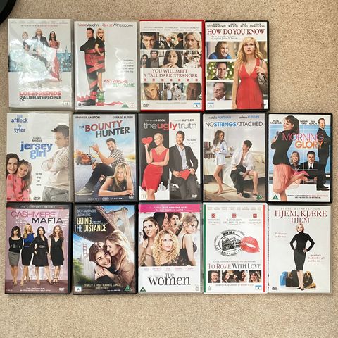 14 DVD Romantisk/Komedie/Drama