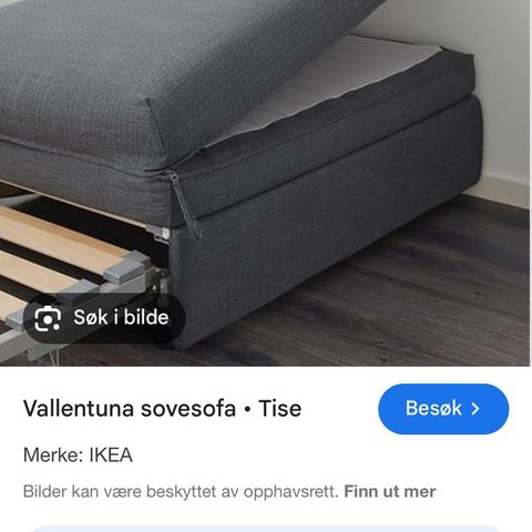 IKEA VALLENTUNA sovesofa / puff