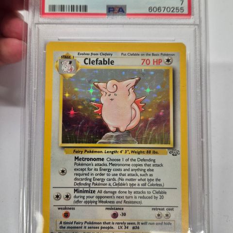 Clefable holo PSA 7