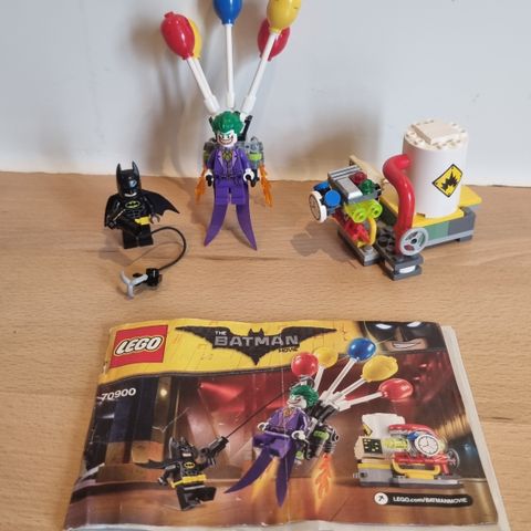 Komplett Lego The Batman movie 70900 Ballongflukt med Jokeren