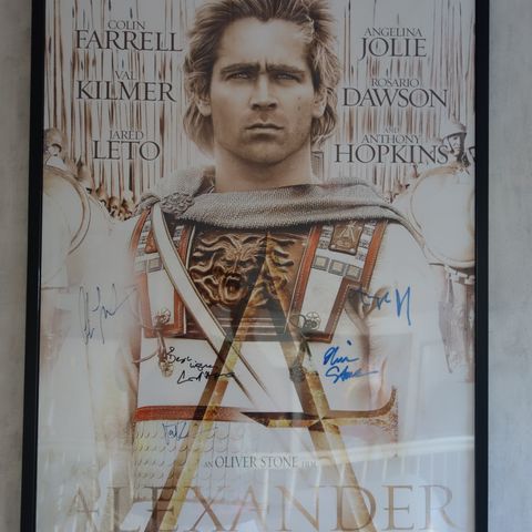 ALEXANDER med Colin Farrell i hovedrollen signert filmposter