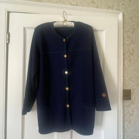 BUSNEL ULL CARDIGAN JAKKE MED GULL KNAPPER XL 50