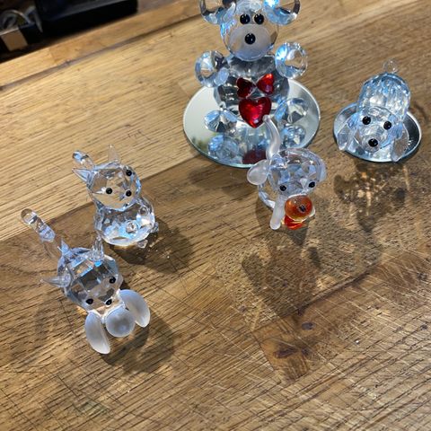 Pynt / miniatyr glass dyr