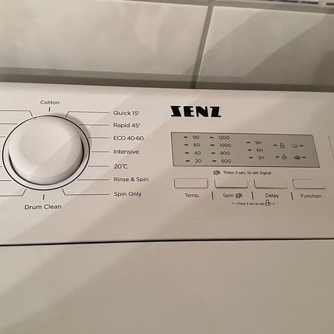 Vaskemaskin liten brukt