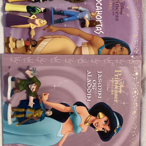 Disneypakke med to bøker og figurer