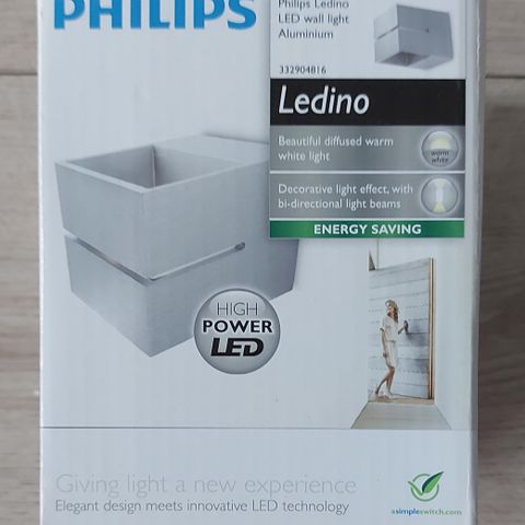 Philips Ledino LED Wall Light Vegglampe