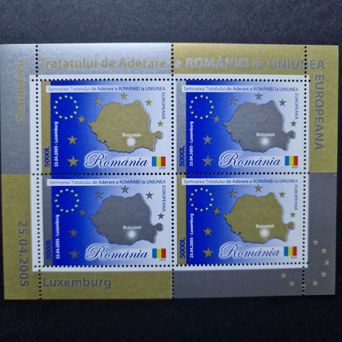 Romania 2005 - Europa - 4 Frimerker blokk