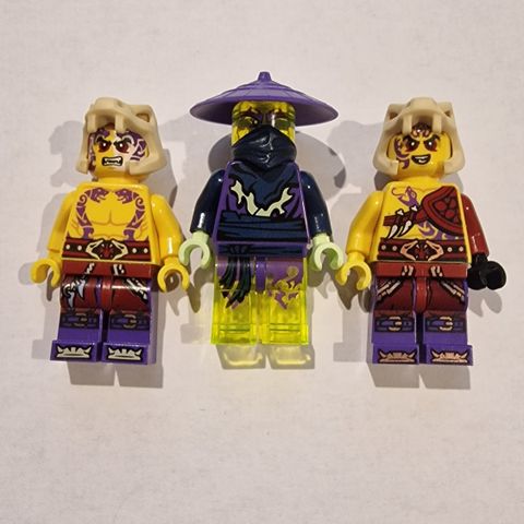 3stk Ninjago legofigurer