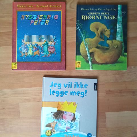 Barnebøker Nyskjerrig Peter, Verdens beste bjørnunger, Jeg vil ikke legge meg