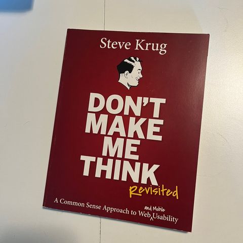 Don’t make me think - revisited