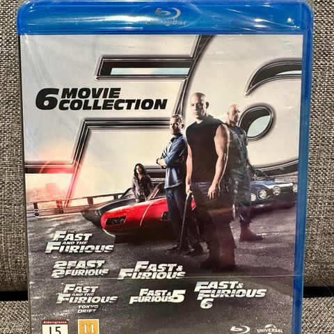Fast & Furious 6 movie collection - ny i plast, norsk tekst