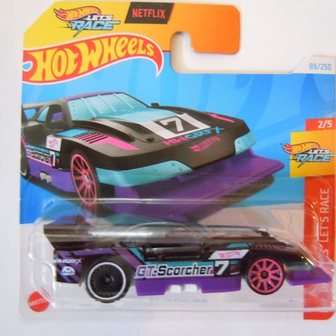 🔥 🛞 Mattel  Hot Wheels Nytt 2024 GT-Scorcher 89/250 & 2/5 Lets Race