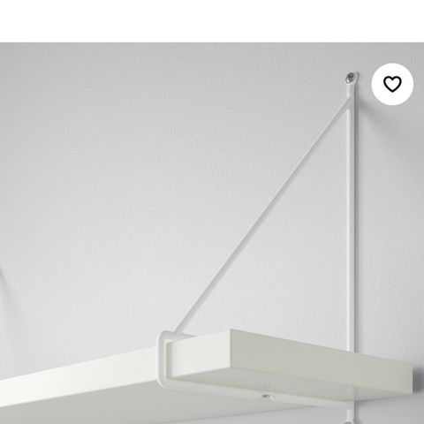 4 Ikea PERSHULT  hvit hylle oppheng