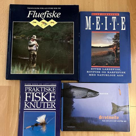 Fluefiske og meitefiske bøker