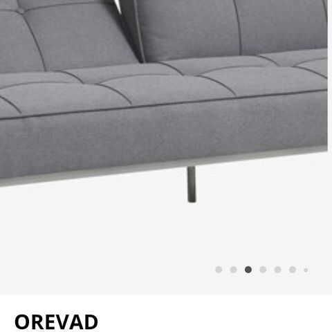 Sovesofa og spisebord, nesten ny