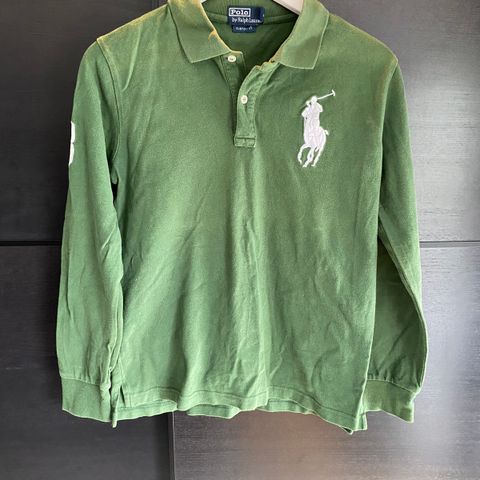 Polo Ralph Lauren long sleeve pique str 12-14 år/170 cm-lite brukt-knallpris!