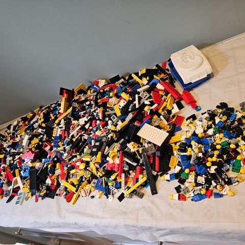 10kg vintage lego fra 80-/90 tallet