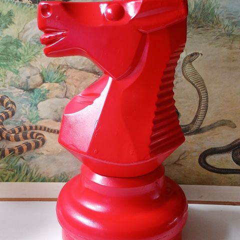 MEGACHESS. Plastic Individual Chess Piece.  Knight 48cm tall