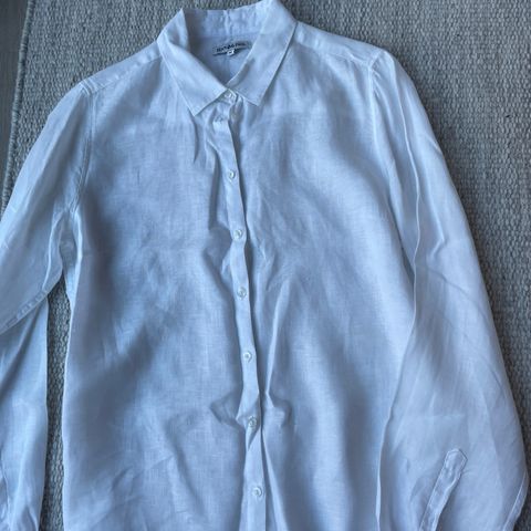 Hvit skjorte i lin fra Jean Paul