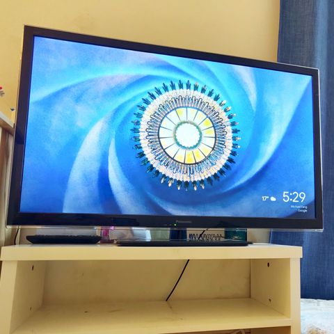 TV - 42" Panasonic Viera with free google chromecast and TV bench