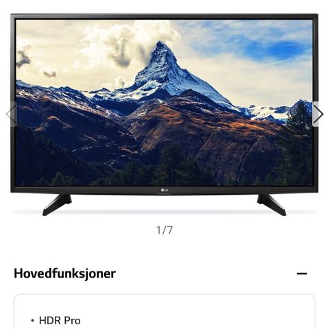 LG 49” UHD Smart-TV