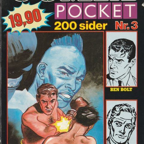 Comix Pocket Nr. 3 og nr. 5  1990  Uleste, men forsiktig bladd i.