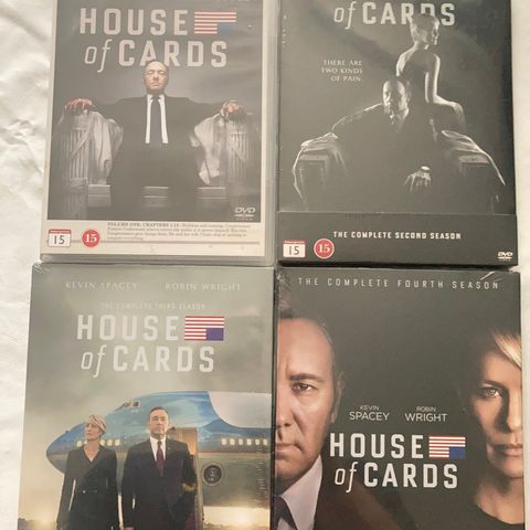 House of Cards sesong 1-4 dvd forseglet