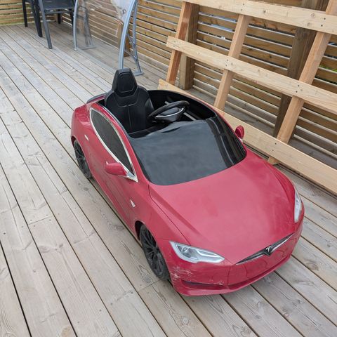 Tesla Model S radioflyer elektrisk lekebil for barn