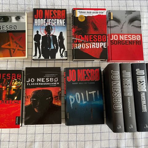 Jo Nesbø politi, snømannen, gjenferd og mange andre bøker