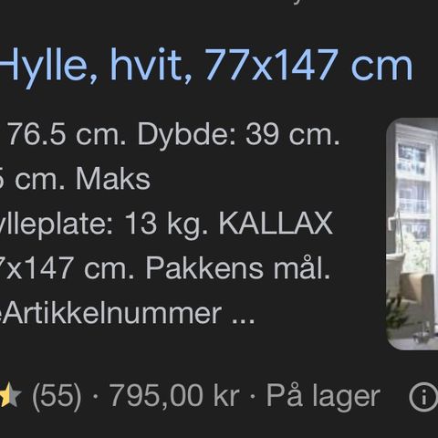 Kallax bokhylle