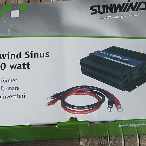 Sunwind sinus omformer 1500 w