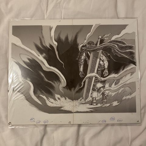 Berserk Manga Exhibition Reproduction Manuscript A3