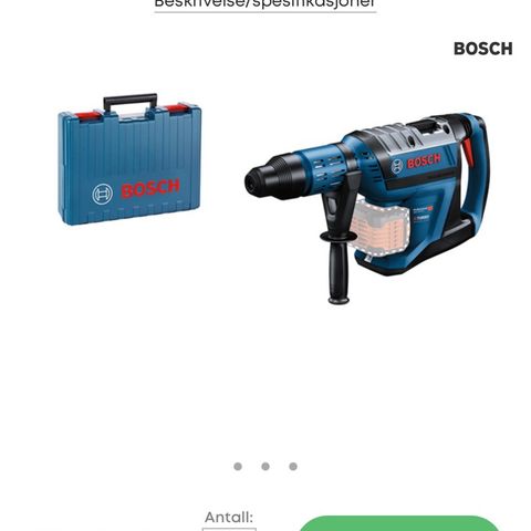 Helt ny bosch borrhammer selges billig