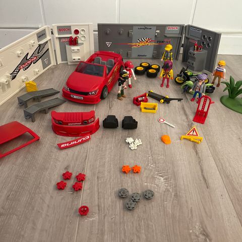 Playmobil, Verksted, Bil, Tuning