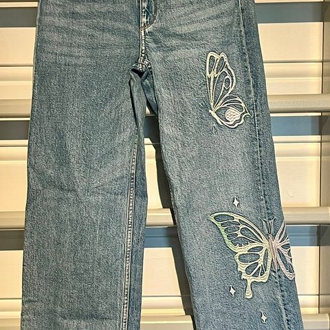 Wide jeans fra H&M, str 158