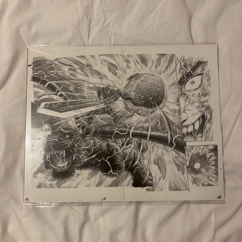 Berserk Manga Exhibition Reproduction Manuscript A3