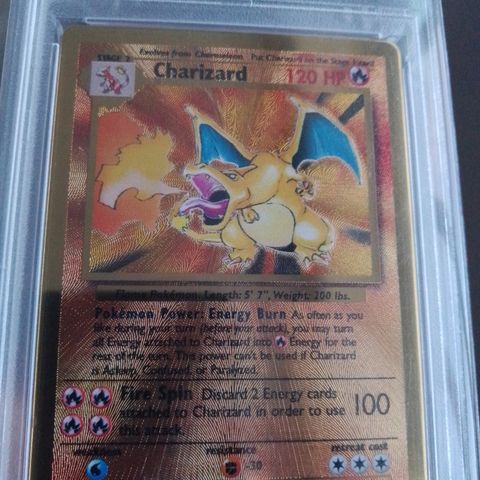 Pokemon Celebrations Gold Metal Charizard Card 4/102 Ultra Premium Collection